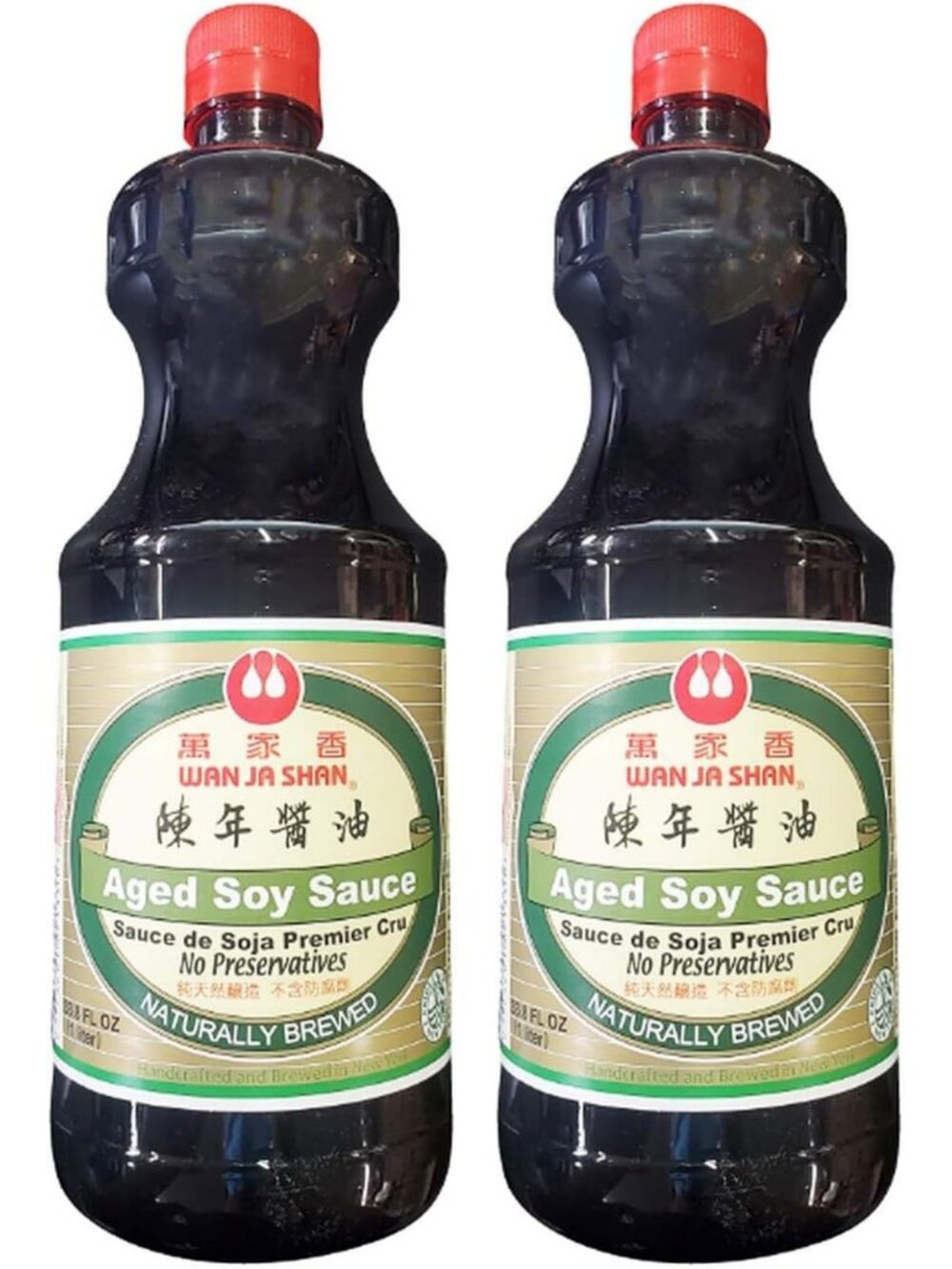 Wan Ja Shan Aged Soy Sauce, (2 Pack, Total of 67.6fl.oz)